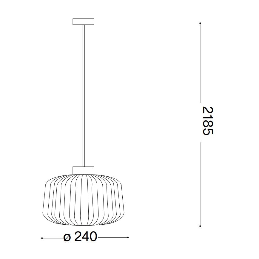 Ideal Lux - Luster na sajli MINT 1xE27/60W/230V pr. 24 cm zelena