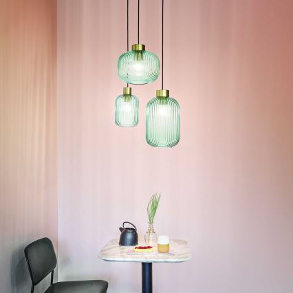 Ideal Lux - Luster na sajli MINT 1xE27/60W/230V Ø 14 cm, zelene boje