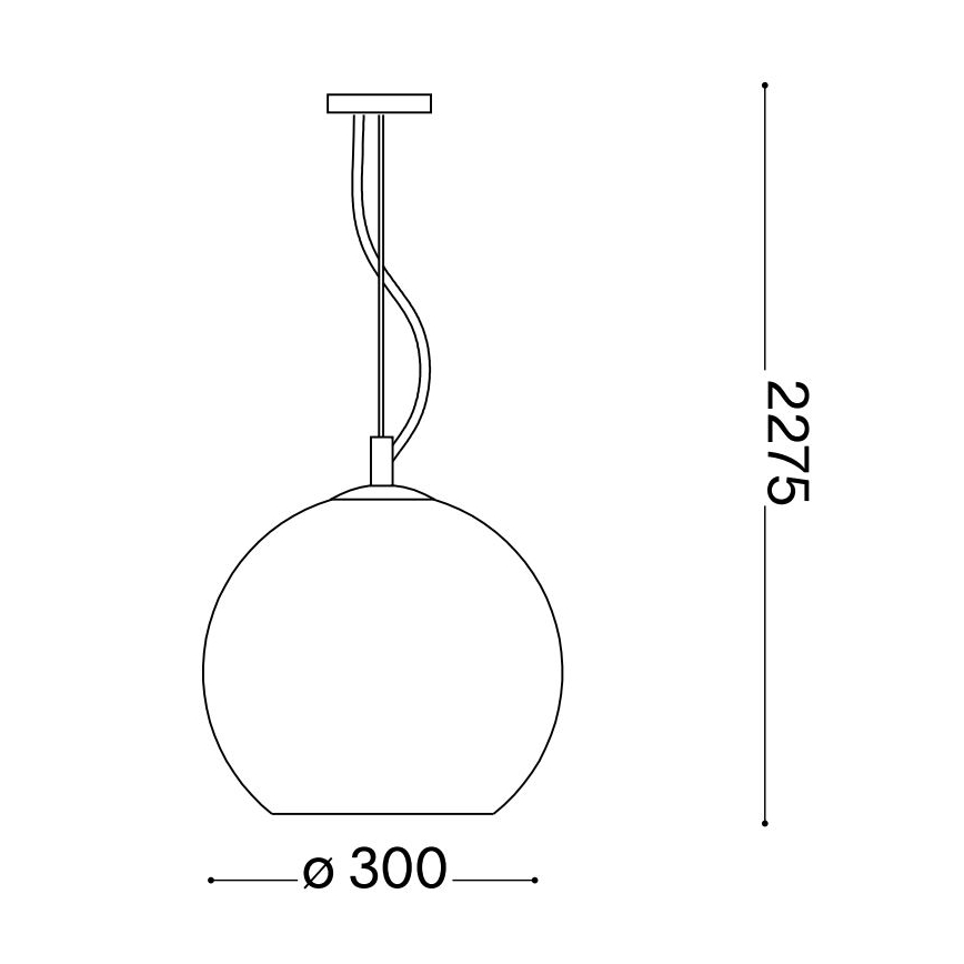 Ideal Lux - Luster na sajli NEMO 1xE27/42W/230V pr. 30 cm bež