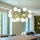 Ideal Lux - Luster na sajli NODI 15xE14/28W/230V promjer 105 cm mesing/bijela
