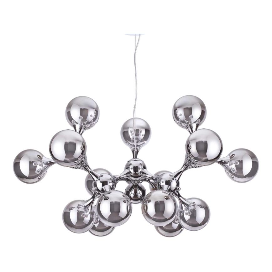 Ideal Lux - Luster na sajli NODI 15xE14/28W/230V sjajni krom