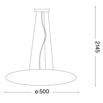 Ideal Lux - Luster na sajli SMARTIES 3xE27/42W/230V 50 cm bijela