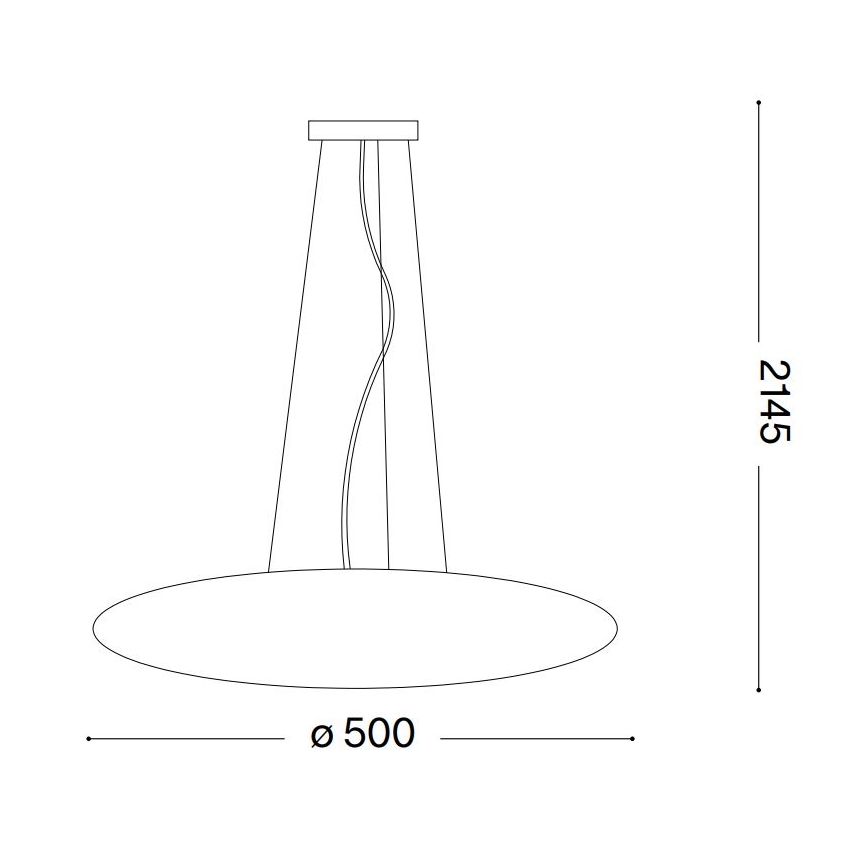 Ideal Lux - Luster na sajli SMARTIES 3xE27/42W/230V 50 cm bijela