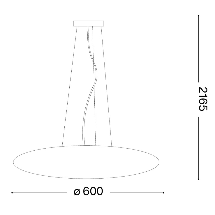 Ideal Lux - Luster na sajli SMARTIES 5xE27/42W/230V Ø 60 cm bijela