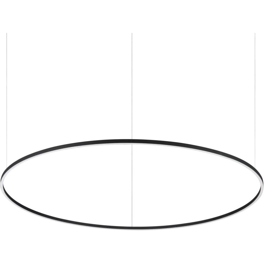 Ideal Lux - LED luster na sajli ORACLE SLIM LED/83W/230V 2700K CRI 90 Ø 150 cm crna