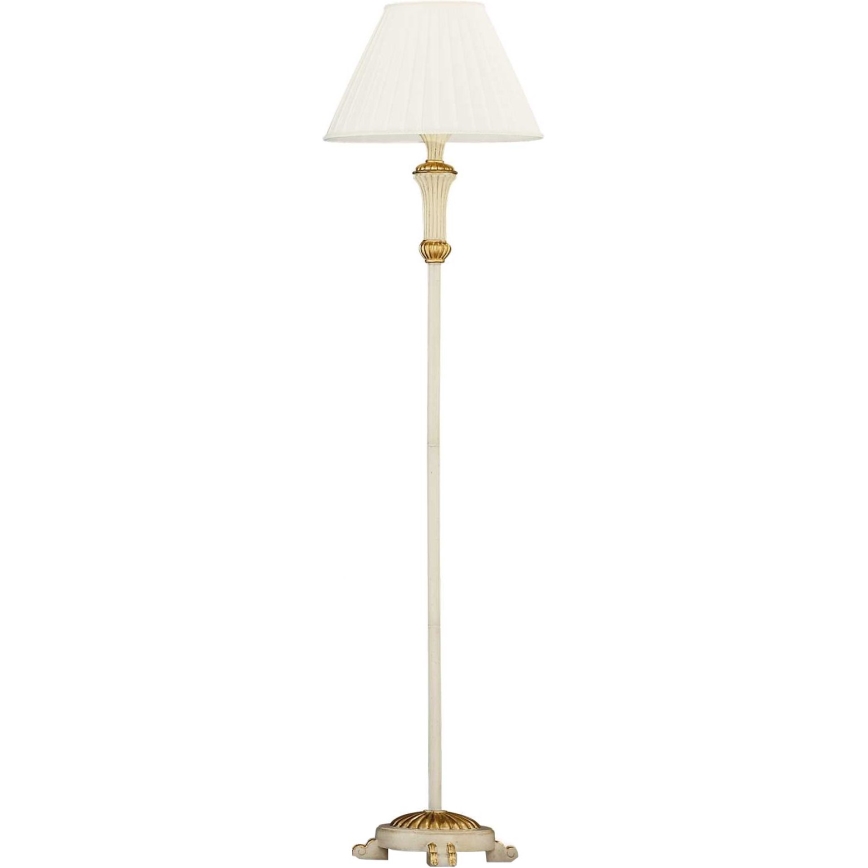 Ideal Lux - Podna lampa FIRENZE 1xE14/40W/230V bijela/zlatna