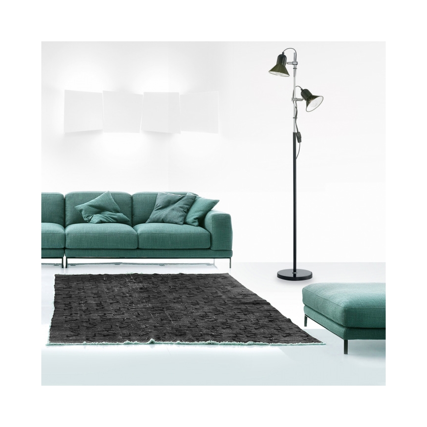 Ideal Lux - Podna svjetiljka 2xE27/60W/230V crna