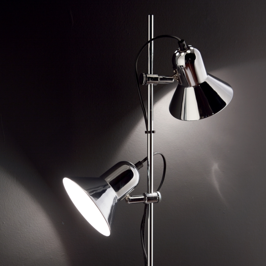 Ideal Lux - Podna svjetiljka 2xE27/60W/230V sjajni krom