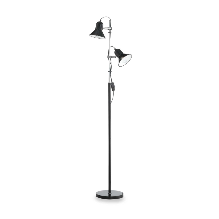 Ideal Lux - Podna svjetiljka POLLY 2xE27/60W/230V crna
