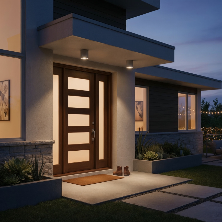 Ideal Lux - Reflektorska svjetiljka za kupaonicu GUN 1xGU10/28W/230V IP55 smeđa