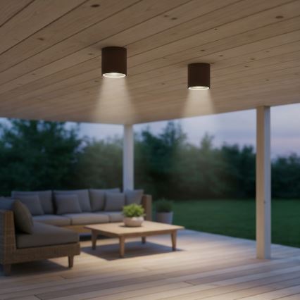 Ideal Lux - Reflektorska svjetiljka za kupaonicu GUN 1xGU10/28W/230V IP55 smeđa