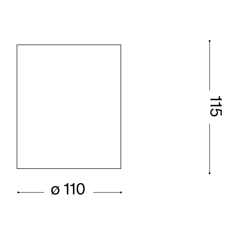 Ideal Lux - Reflektorska svjetiljka za kupaonicu GUN 1xGU10/28W/230V IP55 smeđa