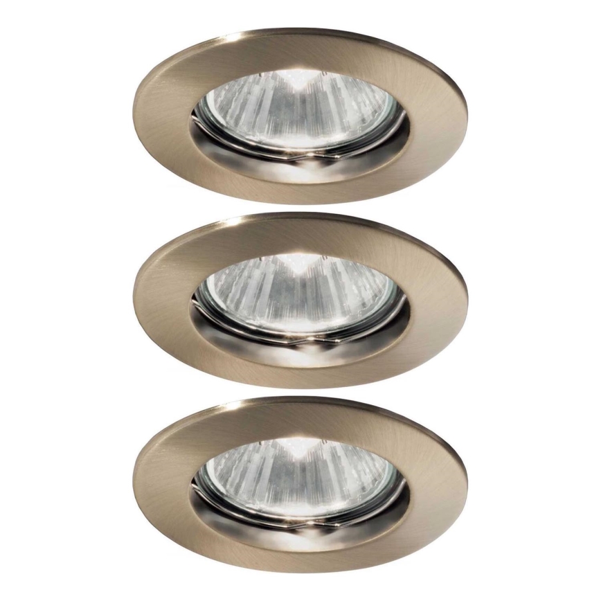 Ideal Lux - SET 3x Ugradbena svjetiljka 1xGU10/50W/230V