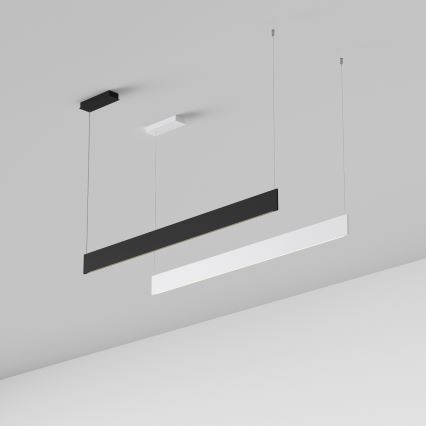 Ideal Lux - STEEL, LED luster na sajli, 24W, 230V, 3000K, CRI 90, 120 cm, crna
