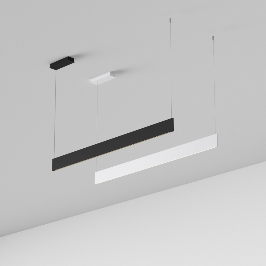 Ideal Lux - STEEL, LED luster na sajli, 24W, 230V, 3000K, CRI 90, 120 cm, crna