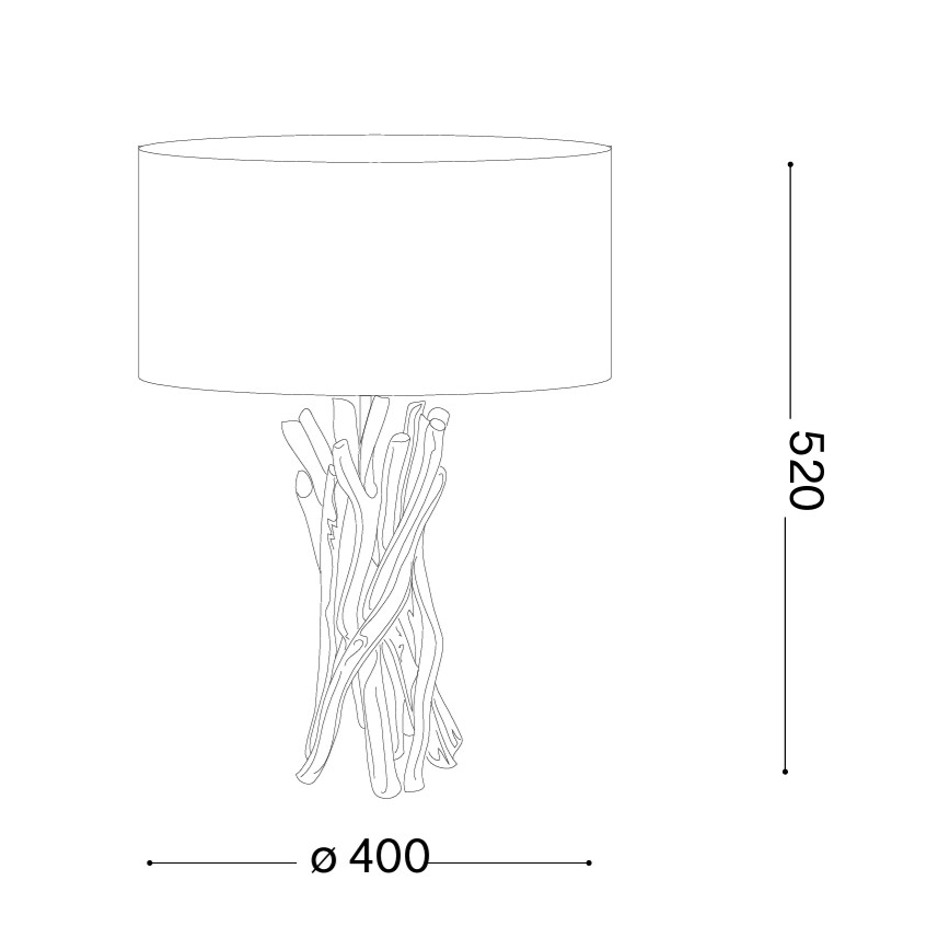 Ideal Lux - Stolna lampa DRIFTWOOD 1xE27/60W/230V guava