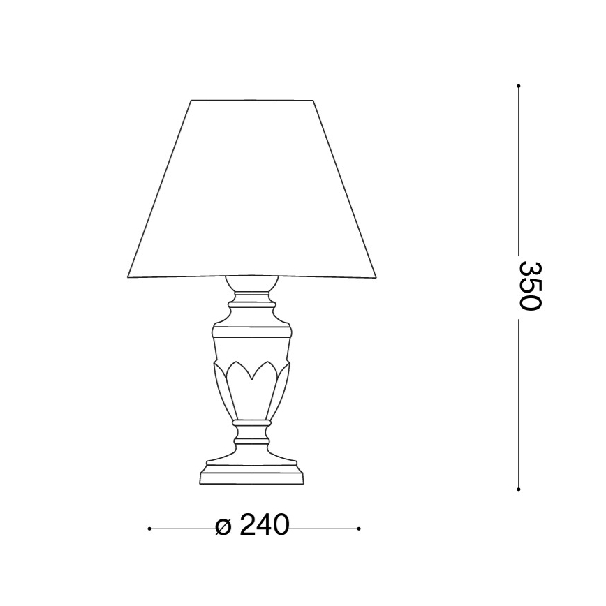 Ideal Lux - Stolna lampa FIRENZE 1xE14/40W/230V zlatna