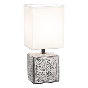 Ideal Lux - Stolna lampa KALI 1xE14/40W/230V bijela/siva
