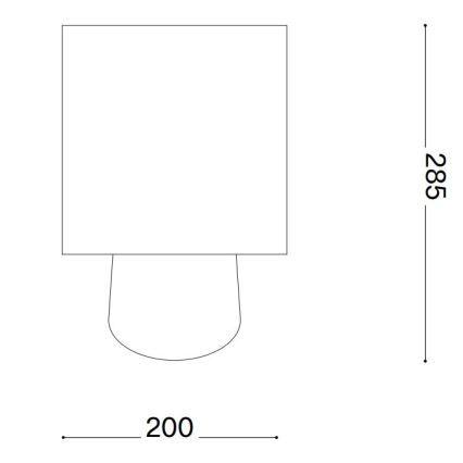 Ideal Lux - Stolna lampa KALI 1xE14/40W/230V keramika/krem/bež
