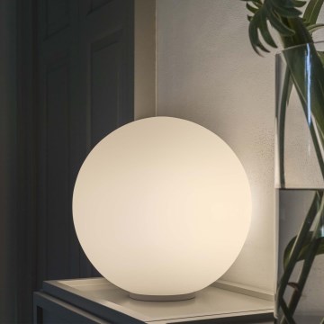 Ideal Lux - Stolna svjetiljka MAPA 1xE27/42W/230V Ø 30 cm bijela
