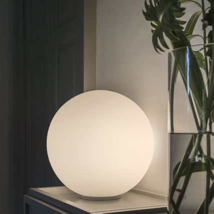 Ideal Lux - Stolna svjetiljka MAPA 1xE27/42W/230V Ø 30 cm bijela