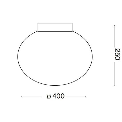 Ideal Lux - Stropna svjetiljka CANDY 1xE27/42W/230V pr. 40 cm bijela