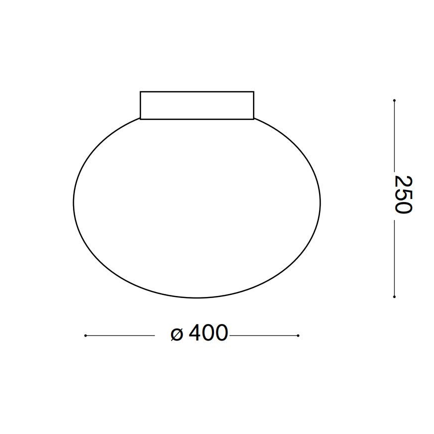Ideal Lux - Stropna svjetiljka CANDY 1xE27/42W/230V pr. 40 cm bijela