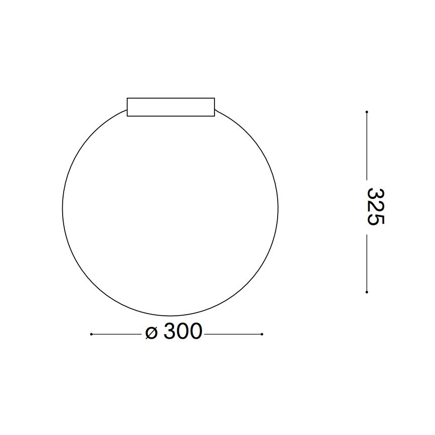 Ideal Lux - Stropna svjetiljka CARTA 1xE27/25W/230V pr. 30 cm bijela