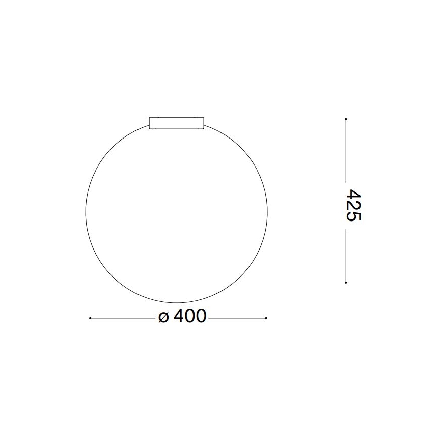 Ideal Lux - Stropna svjetiljka CARTA 1xE27/25W/230V pr. 40 cm bijela