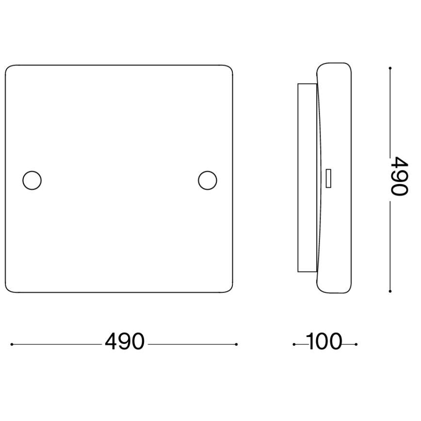 Ideal Lux - Stropna svjetiljka CELINE 4xE27/60W/230V 49x49 bijela