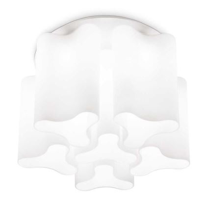 Ideal Lux - Stropna svjetiljka COMPO 6xE27/52W/230V promjer 56 cm bijela