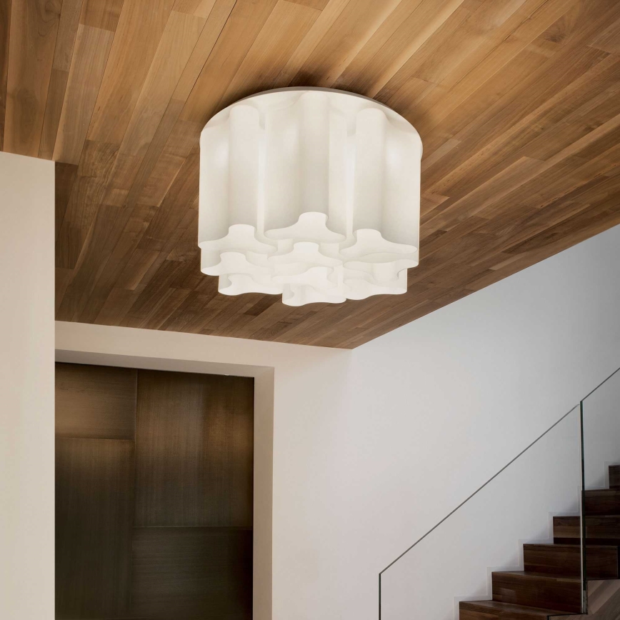 Ideal Lux - Stropna svjetiljka COMPO 6xE27/52W/230V promjer 56 cm bijela