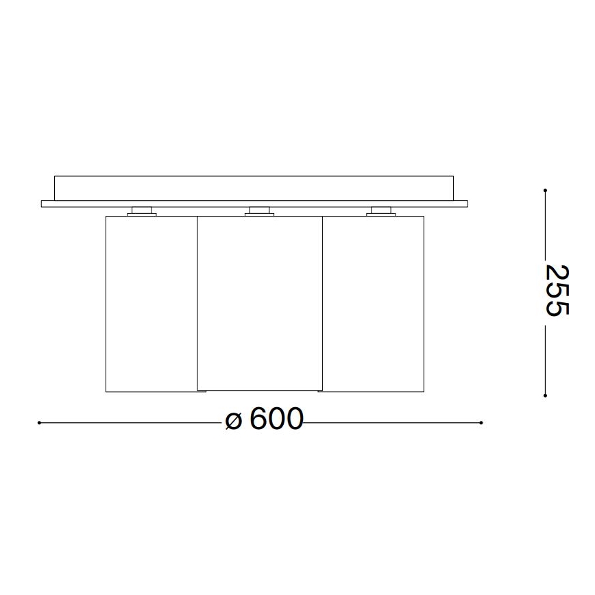 Ideal Lux - Stropna svjetiljka DAISY 6xE27/52W/230V pr. 60 cm zlatna/bijela