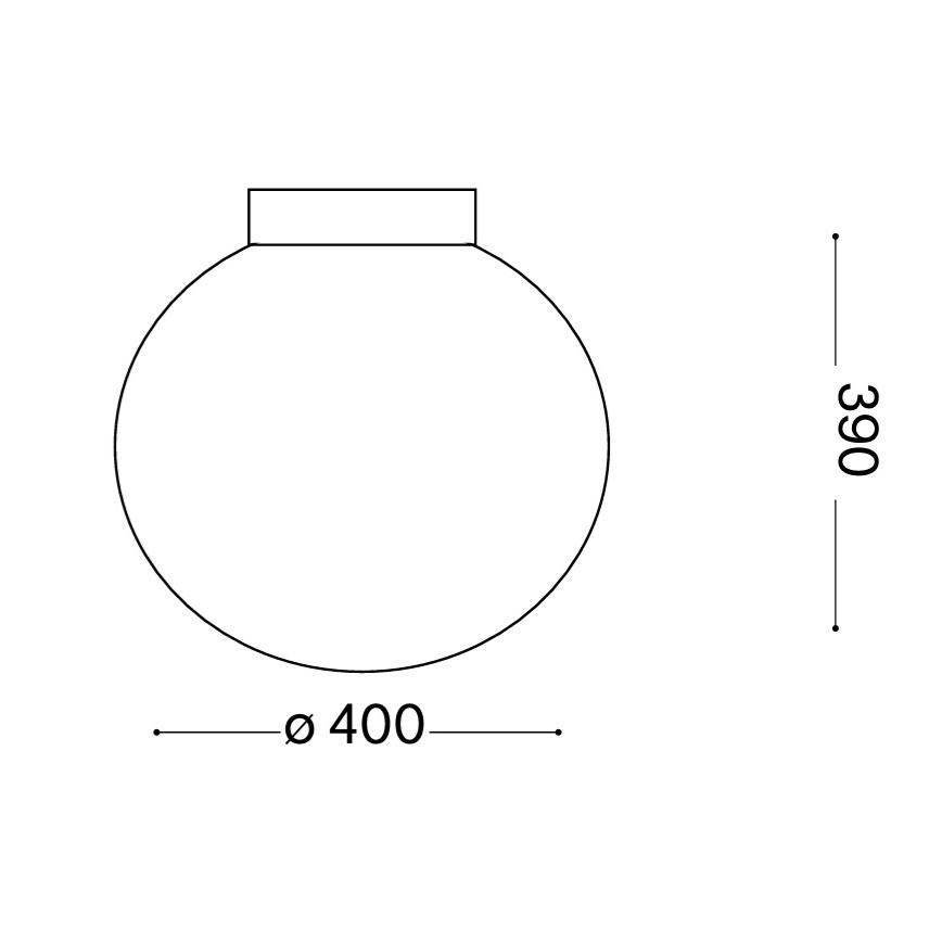 Ideal Lux - Stropna svjetiljka MAPA 1xE27/60W/230V 400 mm