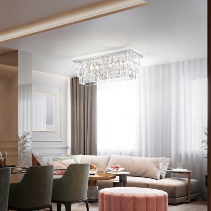 Ideal Lux - Stropna svjetiljka MARTINEZ 8xE14/40W/230V