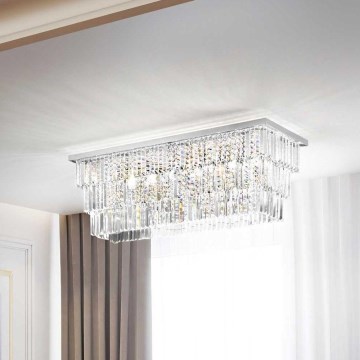 Ideal Lux - Stropna svjetiljka MARTINEZ 8xE14/40W/230V sjajni krom