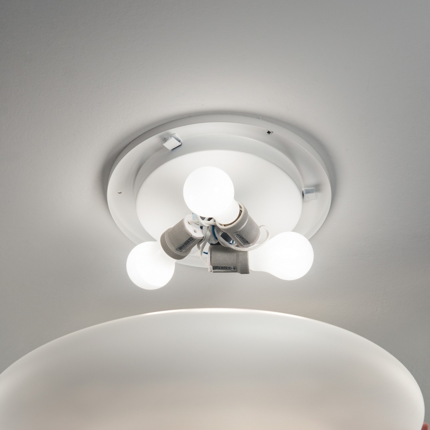 Ideal Lux - Stropna svjetiljka SMARTIES 2xE27/42W/230V Ø 42,5 cm bijela