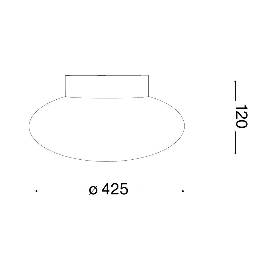 Ideal Lux - Stropna svjetiljka SMARTIES 2xE27/42W/230V Ø 42,5 cm bijela