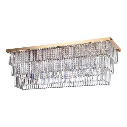Ideal Lux - Stropno svjetlo MARTINEZ 8xE14/40W/230V zlatno