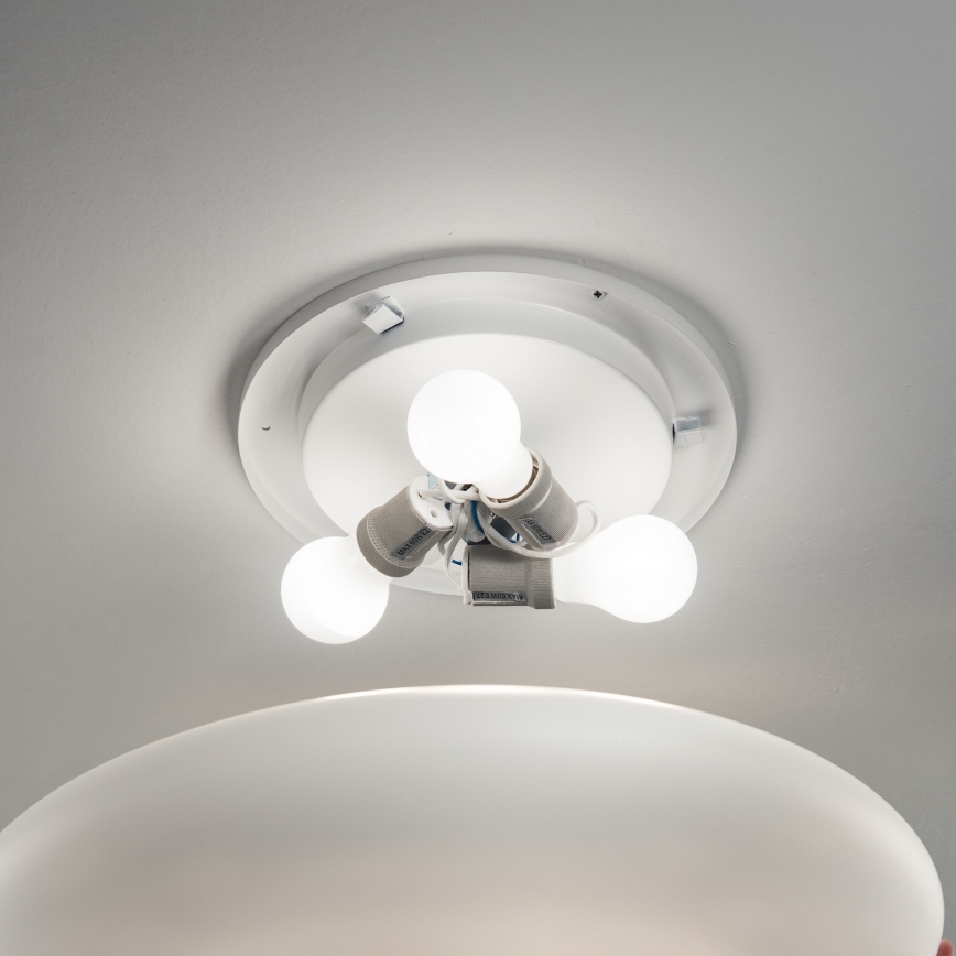 Ideal Lux - Stropno svjetlo SMARTIES 3xE27/42W/230V Ø 60 cm bijela