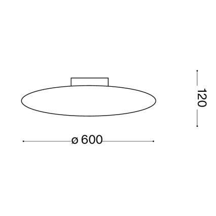 Ideal Lux - Stropno svjetlo SMARTIES 3xE27/42W/230V Ø 60 cm bijela