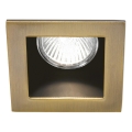 Ideal Lux - Ugradna stropna svjetiljka FUNKY 1xGU10/50W/230V 9x9 cm mesing