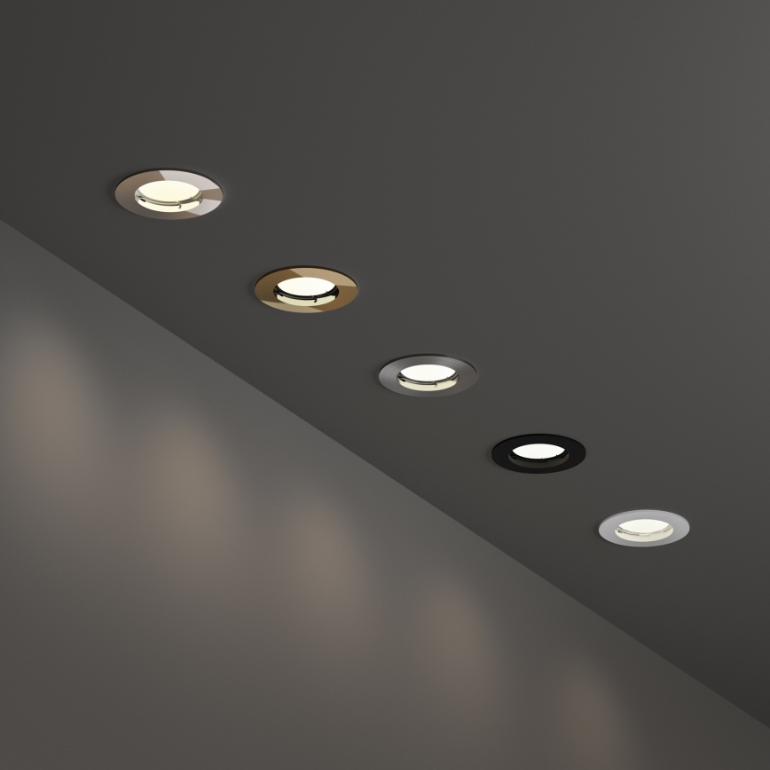 Ideal Lux - Ugradna stropna svjetiljka JAZZ 1xGU10/50W/230V promjer 7,7 cm brončana