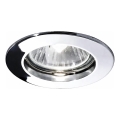 Ideal Lux - Ugradna stropna svjetiljka JAZZ 1xGU10/50W/230V promjer 7,7 cm sjajni krom