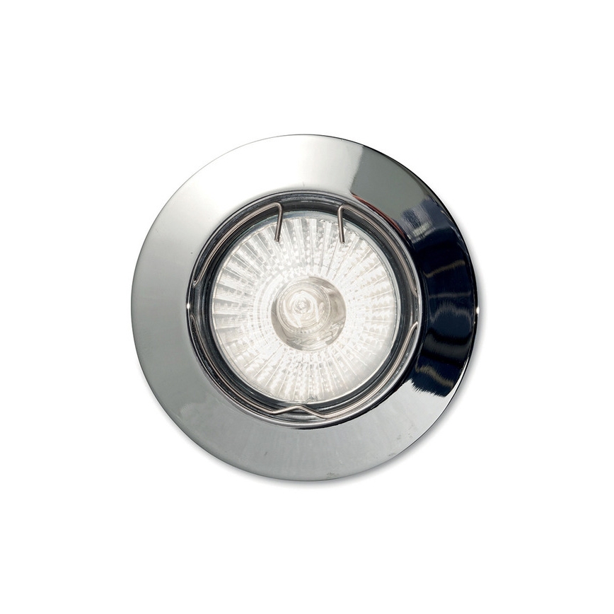 Ideal Lux - Ugradna stropna svjetiljka JAZZ 1xGU10/50W/230V promjer 7,7 cm sjajni krom