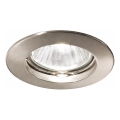 Ideal Lux - Ugradna svjetiljka 1xGU10/28W/230V nikal