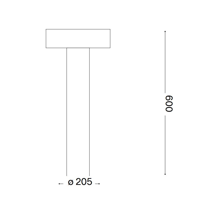 Ideal Lux - Vanjska lampa 4xG9/15W/230V 60 cm IP44 antracit