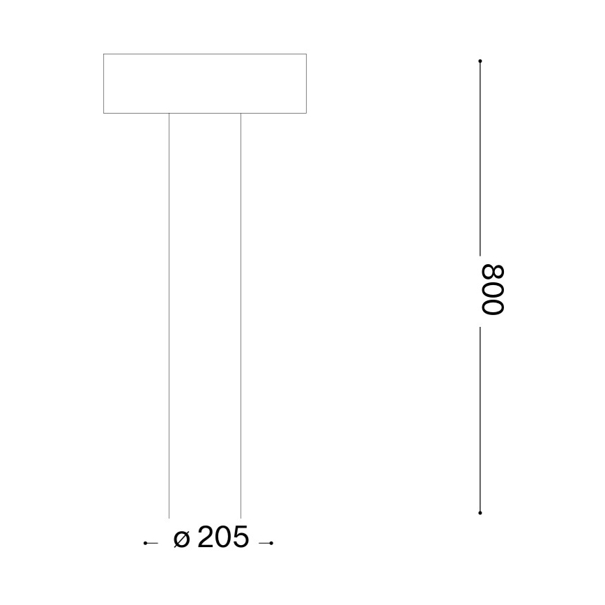 Ideal Lux - Vanjska lampa 4xG9/15W/230V 80 cm IP44 smeđa