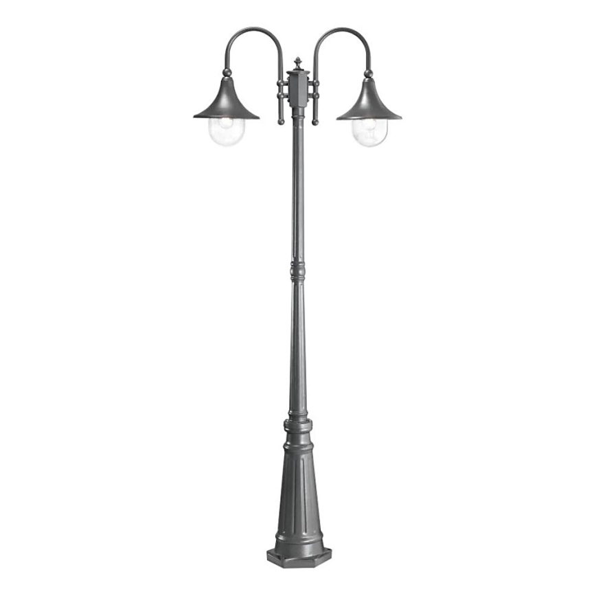 Ideal Lux - Vanjska lampa CIMA 2xE27/52W/230V 216 cm IP43 antracit