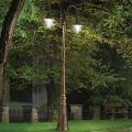 Ideal Lux - Vanjska lampa CIMA 2xE27/52W/230V 216 cm IP43 patina